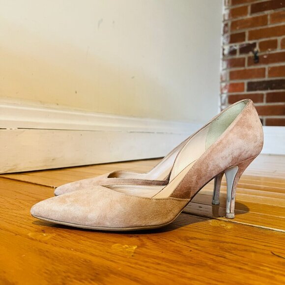 J.Crew Dulci Suede Kitten Heels in Kraft Brown Tan Neutral Taupe Pumps Size 8.5 - Picture 12 of 16